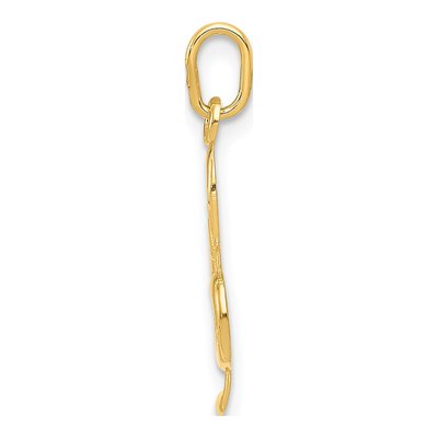 14K Yellow Gold Treble Clef Pendant – view 3