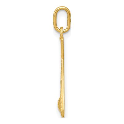 14K Yellow Gold Baseball Bats Ball Pendant – view 3