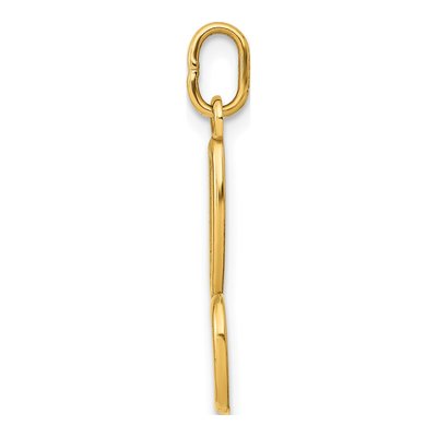 14K Yellow Gold Letter B Pendant – view 3