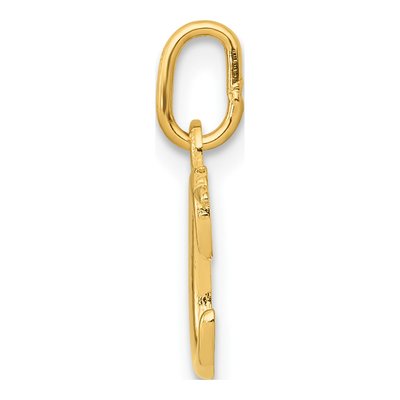 14K Yellow Gold Letter C Pendant – view 3