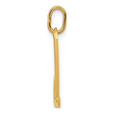 14K Yellow Gold Letter D Pendant – view 3