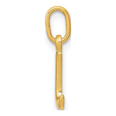 14K Yellow Gold Letter I Initial Pendant – view 3