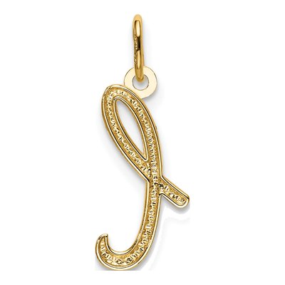 14K Yellow Gold Letter L Pendant – view 4