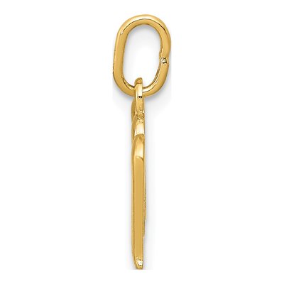 14K Yellow Gold Letter M Pendant – view 3