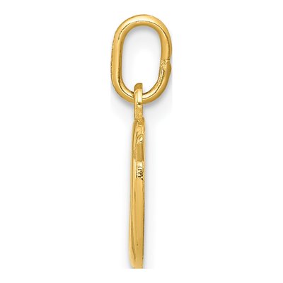 14K Yellow Gold Letter O Pendant – view 3