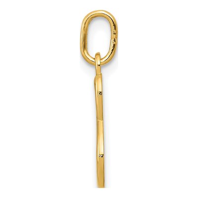 14K Yellow Gold Letter S Pendant – view 3