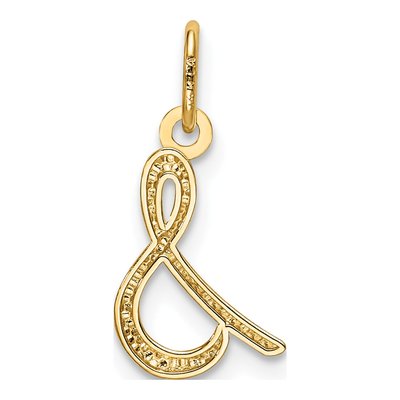 14K Yellow Gold Letter S Pendant – view 4