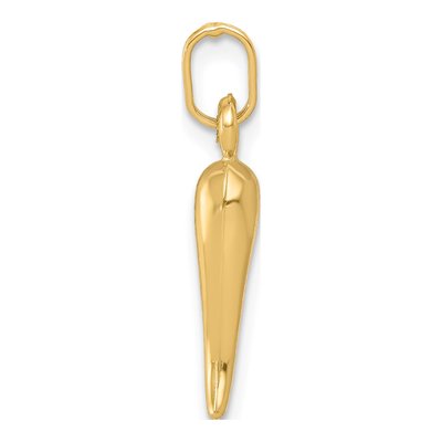 14K Yellow Gold Horn Charm – view 3