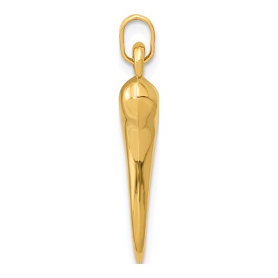 14K Yellow Gold Horn Pendant – view 3