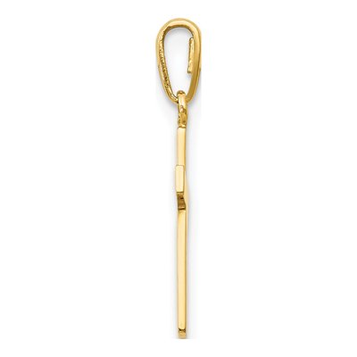 14K Yellow Gold Children's Cross Pendant – view 3