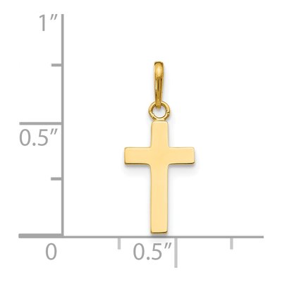 14K Yellow Gold Children's Cross Pendant – view 4