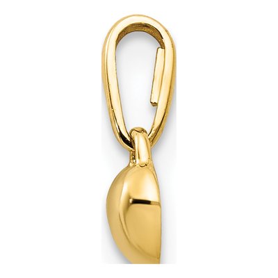 14K Yellow Gold Heart for Kids Pendant – view 3