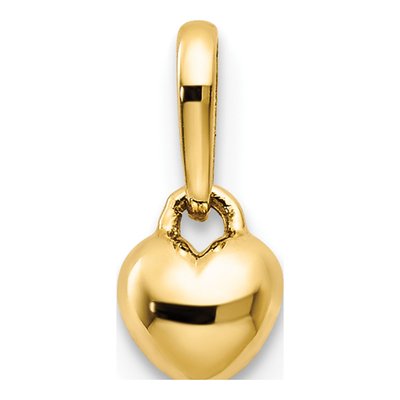 14K Yellow Gold Heart for Kids Pendant