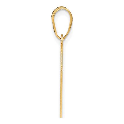 14K Yellow Gold Infinity Forever Heart Pendant – view 3