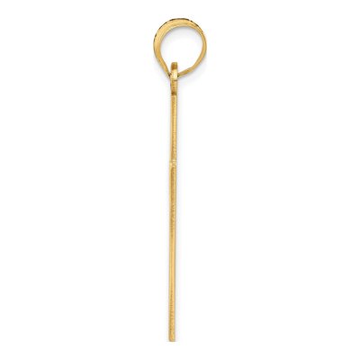 14K Yellow Gold Laser-Cut Jesus Cross Charm – view 3
