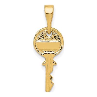 14K Yellow Gold Key Pendant