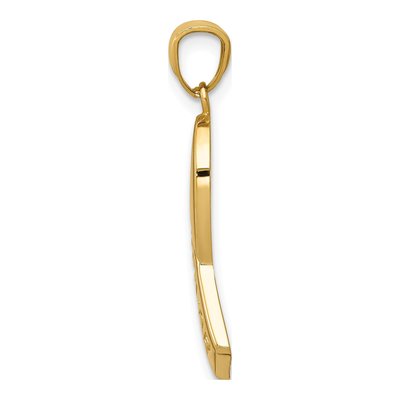 14K Yellow Gold Survivor Ribbon Pendant – view 3
