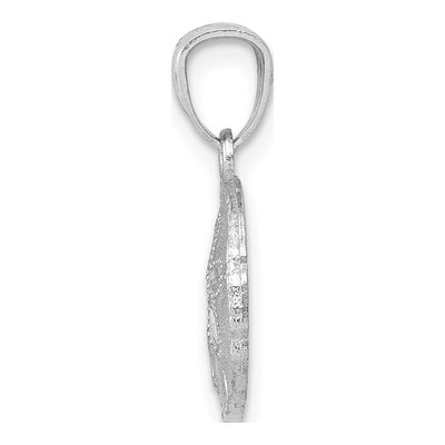 14K White Gold Sand Dollar Pendant – view 3