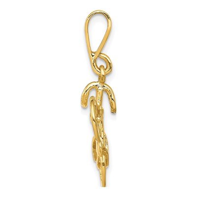 14K Yellow Gold 3-D Bicycle Pendant – view 3