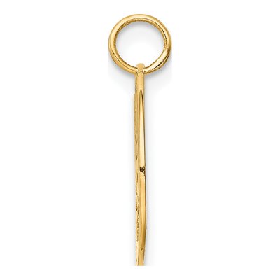 14K Yellow Gold Round Tree Pendant – view 3