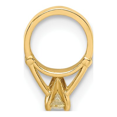 14K Yellow Gold CZ November Birthstone Charm – view 3