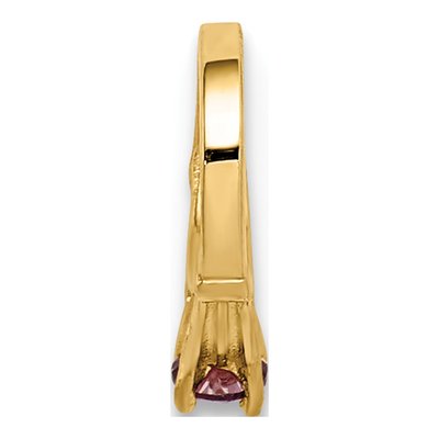 14K Yellow Gold CZ 3D June Birthstone Charm – view 5