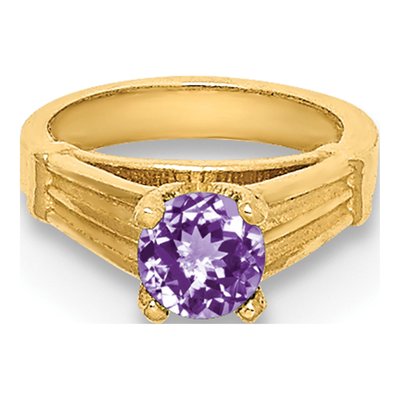 14K Yellow Gold CZ 3D June Birthstone Charm – view 6