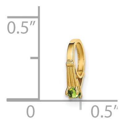 14K Yellow Gold August Birthstone Charm – view 4