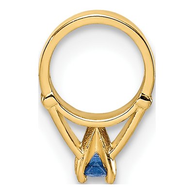 14K Yellow Gold September Birthstone Charm – view 3