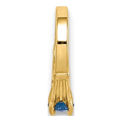 14K Yellow Gold September Birthstone Charm – view 5