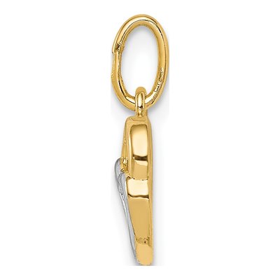 14K Yellow Gold Hearts Pendant – view 3