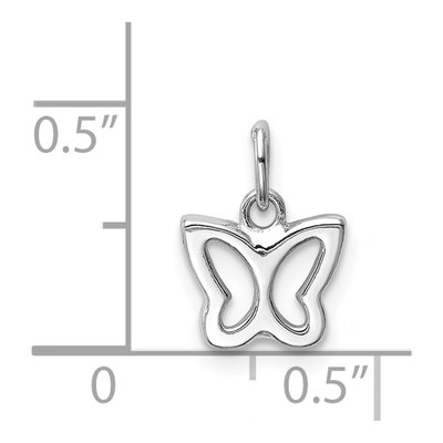 14K White Gold Cut-Out Butterfly Pendant – view 4