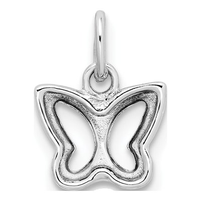 14K White Gold Cut-Out Butterfly Pendant – view 5