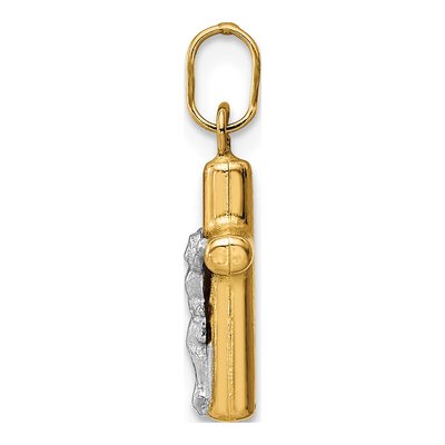 14K Yellow Gold Crucifix Pendant – view 3
