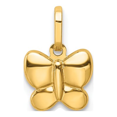 14K Yellow Gold Butterfly for Kids Charm