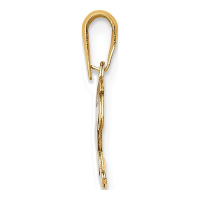 14K Yellow Gold Enamel Rocking Horse Pendant – view 3