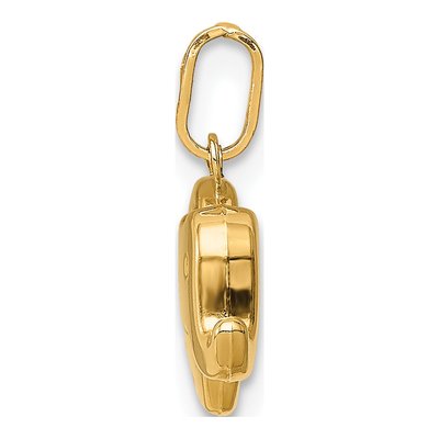 14K Yellow Gold Elephant Charm – view 3