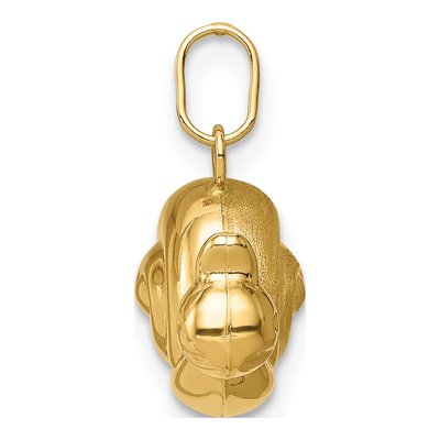 14K Yellow Gold Snail Charm – view 3