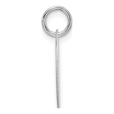 14K White Gold Disk Letter G Charm – view 3