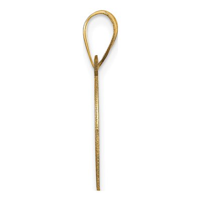 14K Yellow Gold Letter D Pendant – view 3