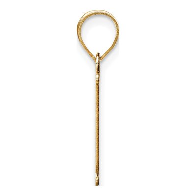 14K Yellow Gold Initial I Pendant – view 3