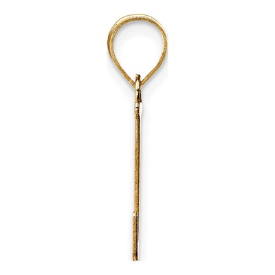14K Yellow Gold Letter J Pendant – view 3