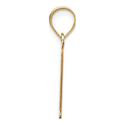 14K Yellow Gold Letter L Pendant – view 3