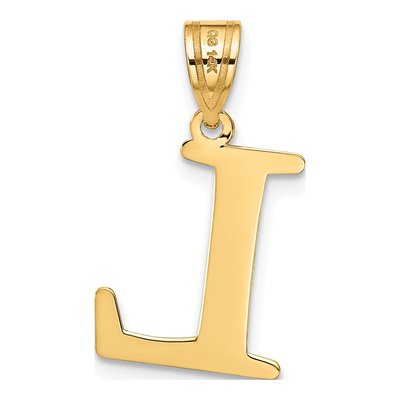 14K Yellow Gold Letter L Pendant – view 4