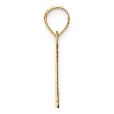 14K Yellow Gold Letter M Pendant – view 3