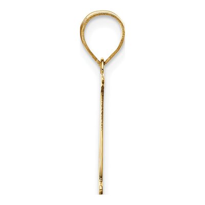 14K Yellow Gold Letter N Pendant – view 3