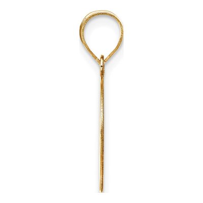 14K Yellow Gold Letter O Pendant – view 3