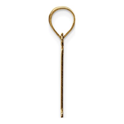 14K Yellow Gold Letter P Pendant – view 3