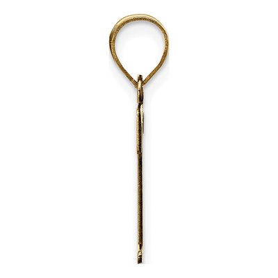 14K Yellow Gold Letter T Pendant – view 3
