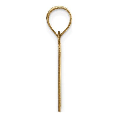14K Yellow Gold Letter W Pendant – view 3